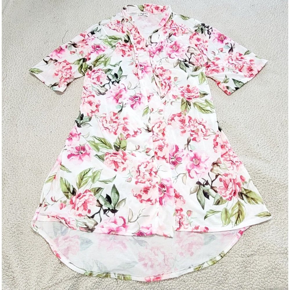 Show Me Your Mumu Womens White Floral Brie Robe Garden Of Blooms One Size - Picture 5 of 11